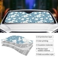 thumbnail image 4 of Kdxio Lilies Flowers Print Front Windshield Sun Shade,Folding Auto Sunshade for Car Truck SUV-Medium, 4 of 7