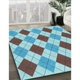 thumbnail image 3 of Ahgly Company Machine Washable Indoor Rectangle Transitional Beetle Green Area Rugs, 5' x 7', 3 of 7