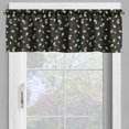 thumbnail image 2 of Ambesonne Rose Window Valance, Rosebuds with Stems and Leaves, 54" X 18", Pale Green Black, 2 of 5