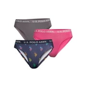 U.S. Polo Assn. Women's High Cut Panties, 3-Pack