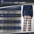 thumbnail image 3 of SLEEPHERO Adult Mens 2 Piece Long Sleeve Flannel Pajama Set (Sizes S-XL), 3 of 5