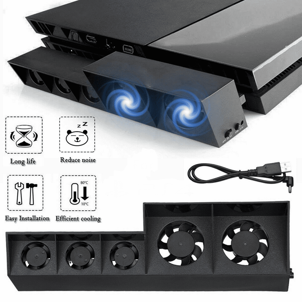 PS4 Cooling Fan,USB External Cooler Fan Turbo Temperature