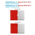 thumbnail image 4 of IBENZER Compatible with MacBook Air 11 Inch Case A1370 A1465, Hard Shell Case with Keyboard Cover & Screen Protector for Mac Air 11, Red, W-A11-RD+1, 4 of 10