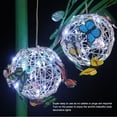 thumbnail image 4 of Garden Hanging Solar Light, Environmental  Exquisite Workmanship Solar  Ball Light Garden Decoration Nightlight  for Backyards, 4 of 8