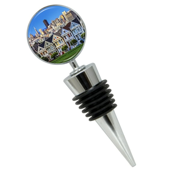 San Francisco Skyline Wine Bottle Stopper In Gift Box, Perfect For House Warming Gift