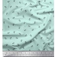 thumbnail image 1 of Soimoi Poly Georgette Tissu Imprimé Floral Artistique par la Cour 52 Pouces de Large, 1 of 3