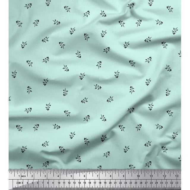 Soimoi Poly Georgette Tissu Imprimé Floral Artistique par la Cour 52 Pouces de Large