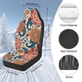 thumbnail image 7 of Uorisanigo Car Seat Covers – 2 Pcs Front Seat Covers Ethnic Flowers Vehicle Seats Protectors Driver Interior Accessories, Easy Installation and Universal Fit for Most Cars SUVs Trucks, 7 of 7