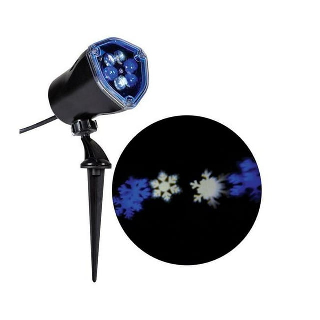 Light Show LED Snowflurry Lights Blue & White- pack of 8