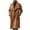 Brown Jacket for Men, variant on Mrmaere Men's Long Peacoat Double-Breasted Wide-Lapel Warm Stylish Outerwear for Daily & Formal Army Green L