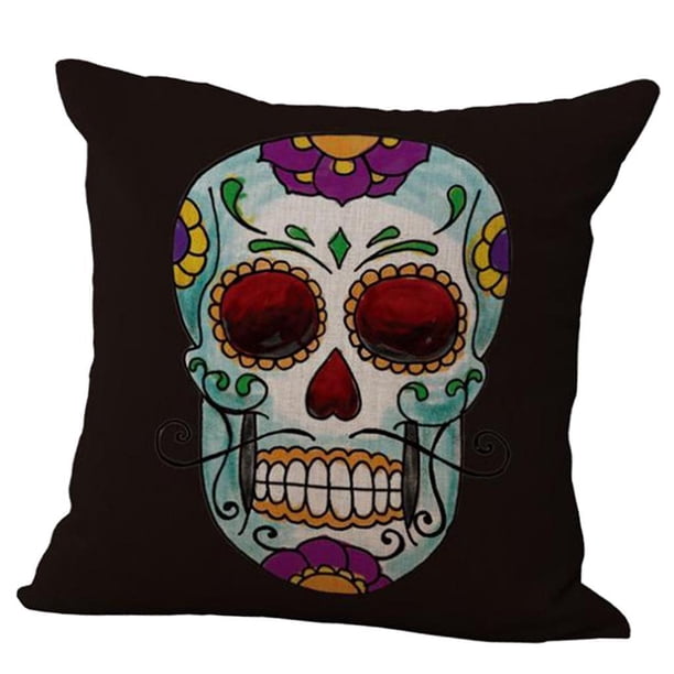 Funda de cojín Decorativa Soledad Funda de almohada de cráneo 43 X 43 cm