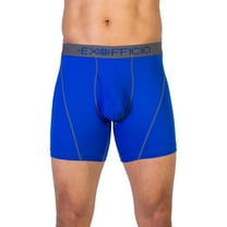 exofficio give-n-go sport mesh 6inch boxer brief - men's petrol xl