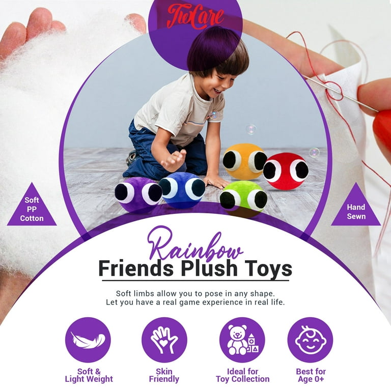 Rainbow Friends Plush Toy, 1 Pack Soft Stuffed Animal, Rainbow Friends  Plushies Toys For Fans Kids Adults Birthday Thanksgiving Christmas