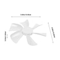 thumbnail image 2 of HLONK 1Pack Rv Fan for Rv Bathroom Vent Fan Parts 6 Inches White D Shaped Hole, 2 of 8