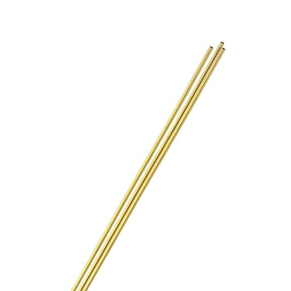 Uxcell 3-Pack 300mm Brass Round Tube,  1.6mm ID 2mm OD Seamless Stainless Steel Tubing for Construction/Machining/DIY Crafting