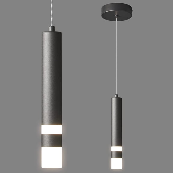 ZXNYH Modern Pendant Light Kitchen Fixture Dimmable LED Chrome Mini Pendant Lighting fo Kitchen Island Bedroom Bedside Table Small Pendant Lights (3-Pack)