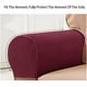 thumbnail image 4 of Fundas de reposabrazos suaves y elásticas de felpa, fundas de reposabrazos elásticas para sillas y sofás, fundas para brazos de sofá, fundas protectoras para sillones reclinables, juego de 2, 4 of 7