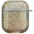 thumbnail image 2 of Noir Airpods Glitter Liquid Case, Sparkle Flowing Floating Quicksand, Durable Girls Cute Clear Hard Cover Carrying Case for Apple AirPods (Gold), 2 of 3