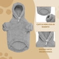 thumbnail image 4 of Sudadera con capucha para perros grandes, color gris, talla L, 4 of 7