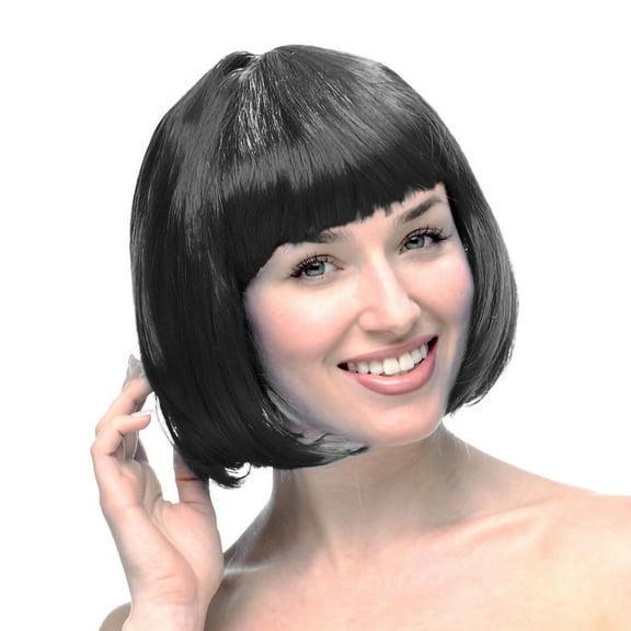 Ladies Wig Carnival Human Hair Wig for Party Decoration - 30CM Short Style for Outfits and Special Events