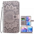 thumbnail image 1 of Case for Oneplus 8 Pro Wallet Case Leather Premium PU Embossed Design Magnetic Closure Protective Cover with Card Slots for Oneplus 8 Pro, Black, 1 of 5