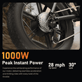 thumbnail image 4 of CYCROWN CYCHUNTER-13ah 1000W Peak Electric Bike Dual Suspension, 28mph, 60+ Miles Range for Urban & Off-Road Adventures, 4 of 9
