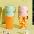 thumbnail image 4 of Matsuzay Exprimidor eléctrico portátil, licuadora, recargable, multifuncional, máquina para hacer jugo de frutas, cocina, dormitorio, Picnic, Electrodomésticos Rosa, 4 of 6
