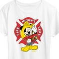 thumbnail image 3 of Disney - Firefighter Mickey - Fire Dept. At Your Service - Women's Short Sleeve Graphic T-Shirt, 3 of 5