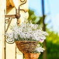 thumbnail image 6 of 6 Bundles Wildflowers Artificial Flowers Outdoor Fake Daisy UV Resistant Silk Wild Flower Bouquets Bulk Faux Plants Plastic Greenery for Decoration vase Floral Arrangements Home Decor (White), 6 of 7