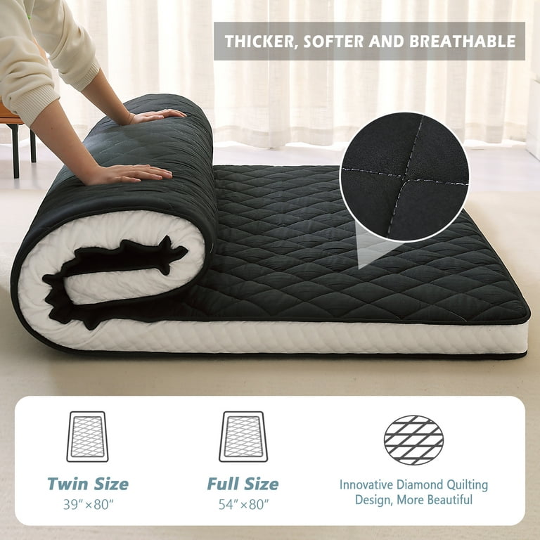 Futon Folding Mattress Topper Full Rv Sofa Bed Matress for Sleeper Cover  New