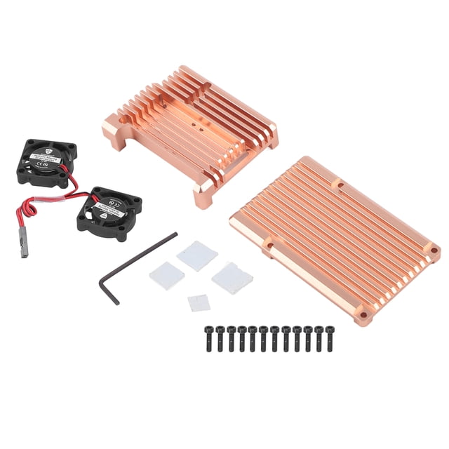 Carcasa protectora con ventilador doble para Raspberry Pi 3 Modelo B B+