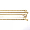 thumbnail image 4 of 2 mm/3mm Men Women Chain Necklace Gold Stainless Steel Curb Figaro Box Rope, 4 of 9