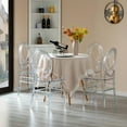thumbnail image 4 of Fabulaxe QI004659.CL Modern Acrylic Phoenix Dining Chair, Stackable Transparent Party Chair, Crystal Clear Acrylic Chair for Events and Weddings, Single, 4 of 8