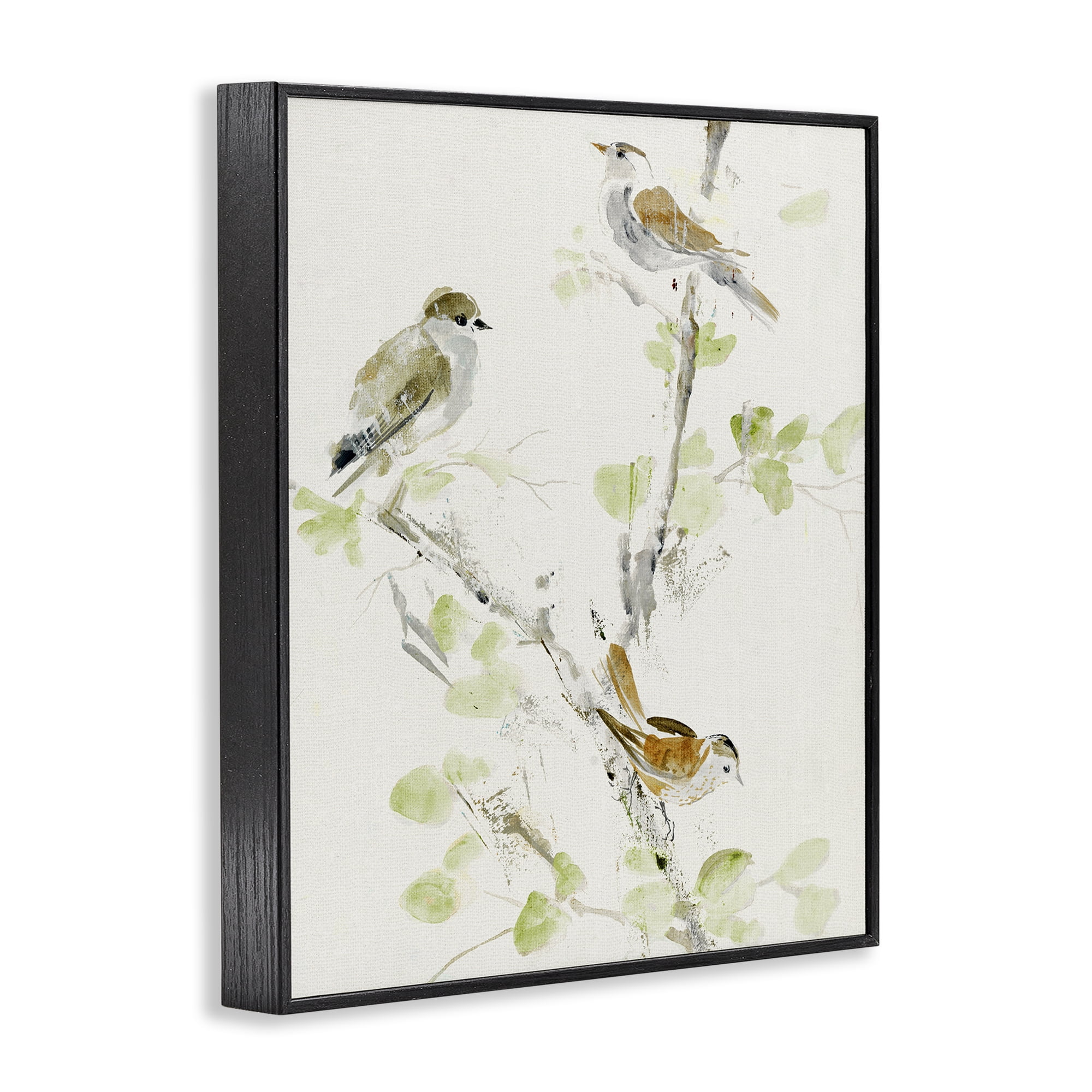 Stupell Industries Delicate Feathers Abstraction Black Framed Giclee Art, design by Lorenzo Collective