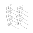 thumbnail image 1 of Visland 10 Pcs Hooks Wear-resistant Removable Metal Stable Mesh Panel Hangers for Home, 1 of 1