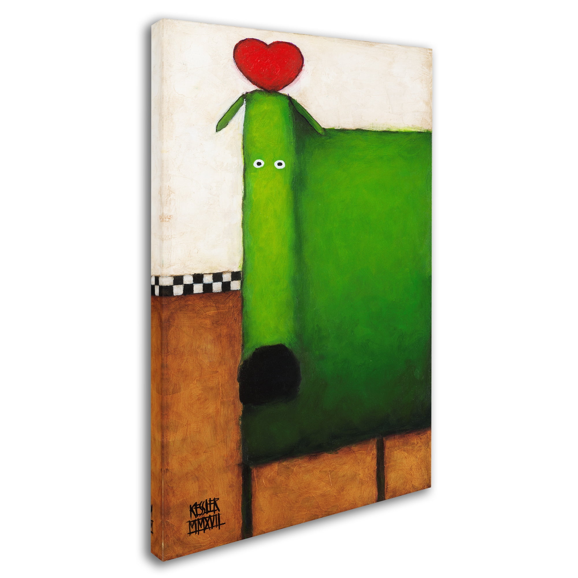 Trademark Fine Art 'Love Dog' Canvas Art by Daniel Patrick Kessler