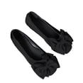 thumbnail image 6 of Wensltd Women Shoes Spring Fall Round Toe Flats with Bow Detail Solid Color Summer Casual and Daily Wear Comfort Fit Shoes Black, 6 of 9