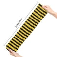 thumbnail image 2 of KLL Striped With Bees Print Cool Socks Men's Women's Crew Socks Funny Crazy Novelty Stockings, 2 of 8