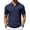 Navy, variant on GrmtClth Men's Polo Shirt with Chest Pocket Short Sleeve Solid Color Business Casual Regular Fit Classic Work Tops 2026 Black 2XL