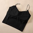 thumbnail image 4 of Yuwull Women'S Cami Vests Crop Tank Top Daily Bra Ice Silk Sleeveless Spaghetti Strap Stretchy Tank Top With Built In Bras Undershirt s, 4 of 6