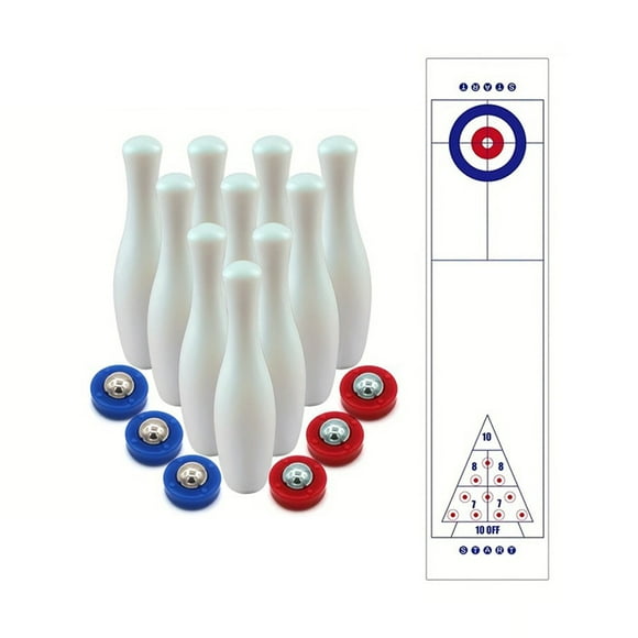 Shuffleboard Bowling Game Set Tabletop Board Game For Indoor Games Family Games