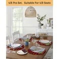 thumbnail image 5 of 15 Inch Round Placemats Set of 4, Christmas Tree Non Slip Heat Insulation PP Table Mats, Buffalo Plaid Xmas Pine Farmhouse Checker Washable Place Mats for Kitchen Dining Party Table Decor, 5 of 7