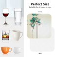 thumbnail image 5 of Leather Coasters with Heat-resistant for Drinks, Delicate Flowers Cup Coasters Cup Pad Mat for Tabletop Protection, Coffee Table, Office Desk and Housewarming Gift, 5 of 5