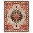 thumbnail image 2 of SAFAVIEH Kashan Mason Traditional Area Rug, Ivory/Red, 9' x 12', 2 of 5