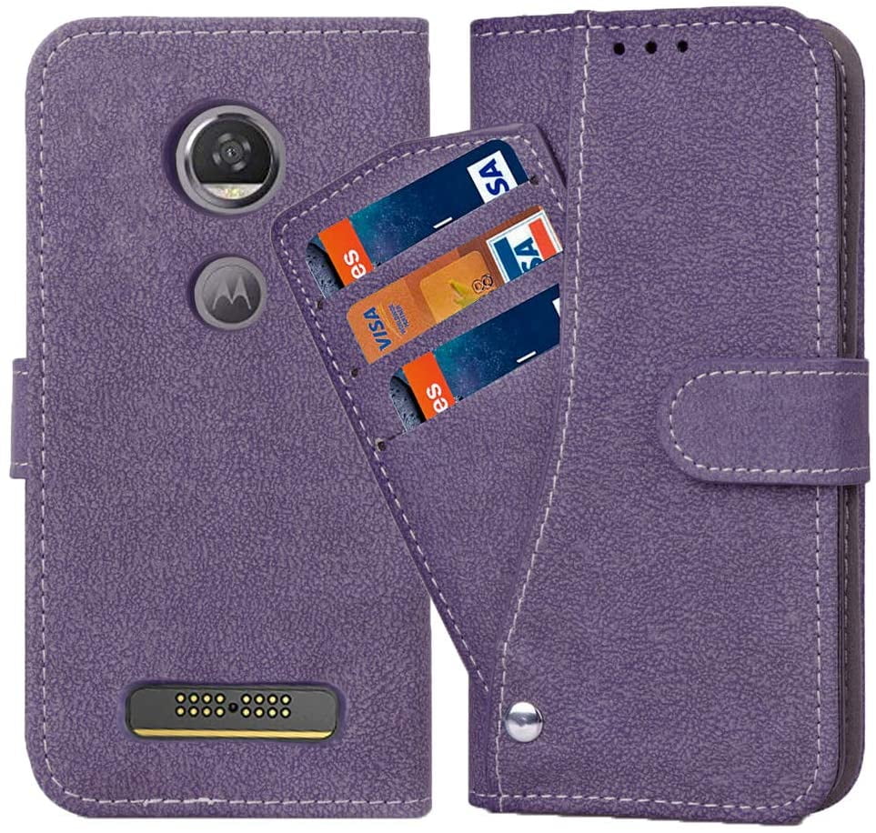Asuwish Motorola Moto Z4 Wallet Case,Luxury Leather Phone Cases with