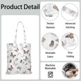 thumbnail image 5 of Watercolor Butterfly Floral Canvas Tote Bag – Romantic Nature-Inspired Reusable Cotton Shopping Bag with Artistic Fantasy Garden & Starry Sky Design for Women, Teens, Aesthetic Gift Lovers, 5 of 7