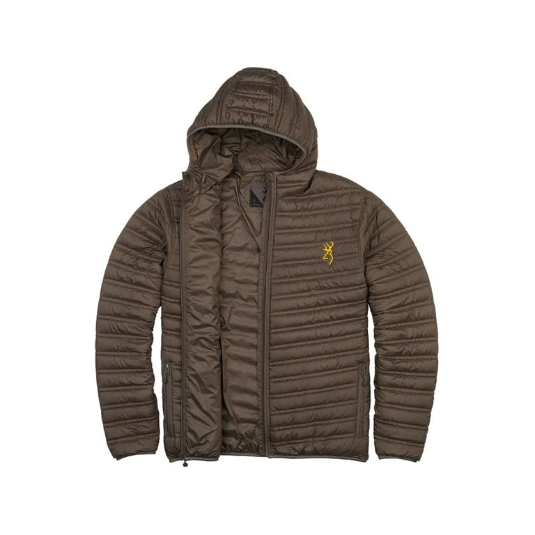 Browning Men s Packable Puffer Jacket Major Brown XL Walmart