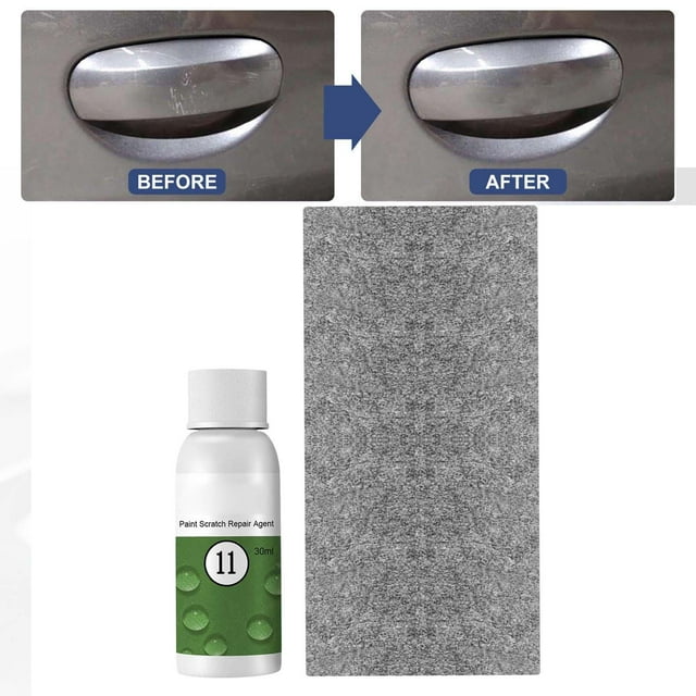 Car Dent Paint Scratch Repair Agent Polish Water Spots Remover Scratching Care for All Paint Colors Accessory 30ml with Wiping Rag