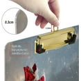 thumbnail image 4 of FMSHPON Santa Claus Christmas Elk Clipboard Hardboard Wood Nursing Clip Board and Pull for Standard A4 Letter 13x9 inches, 4 of 7