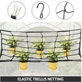thumbnail image 2 of Malla elástica de 90 x 90 cm, malla enrollable para soporte de plantas para carpas de plantación, malla enrollable para sala de plantación hidropónica y malla universal resistente con ganchos de acero, 2 of 5